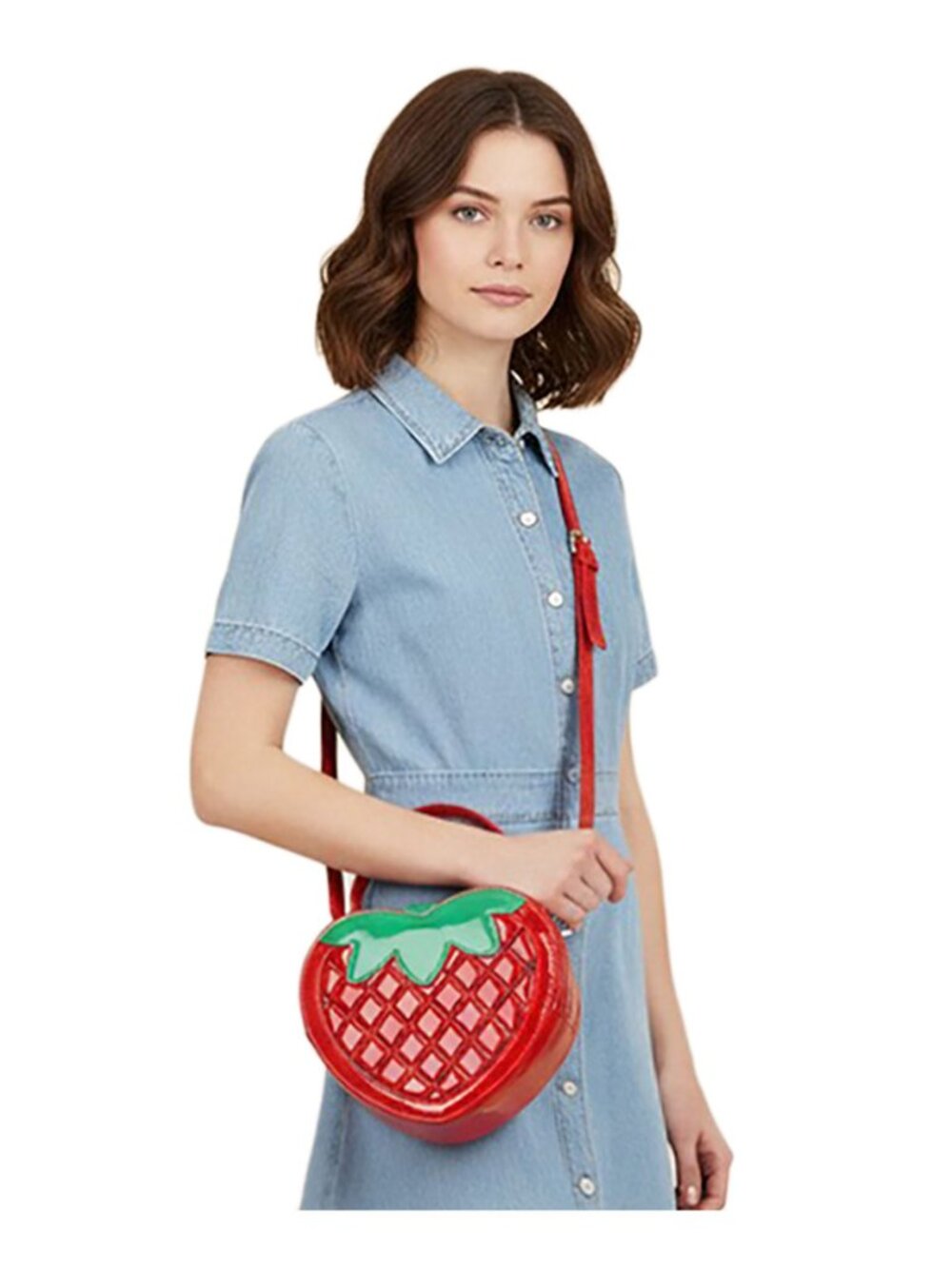 Tigerstars Strawberry Top Handle Crossbody Handbag